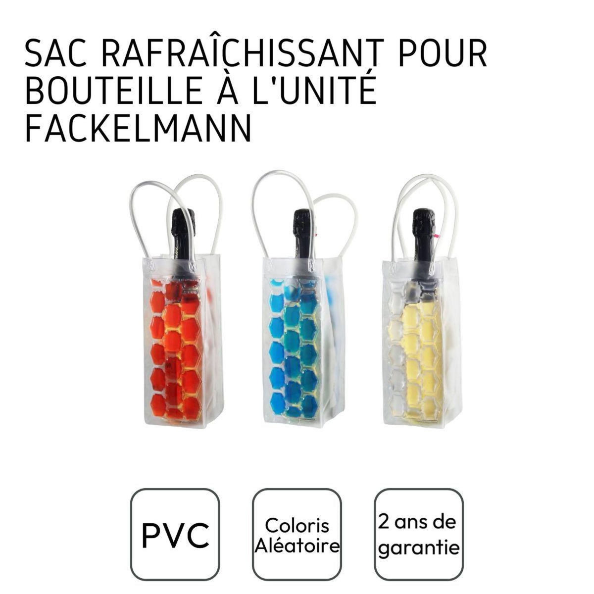 Fackelmann Lot de 3 sacs isothermes pour bouteille Fackelmann Bar Concept