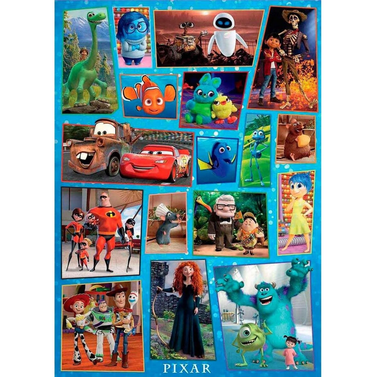 EDUCA Puzzle 1000 pièces : Famille Pixar pas cher 