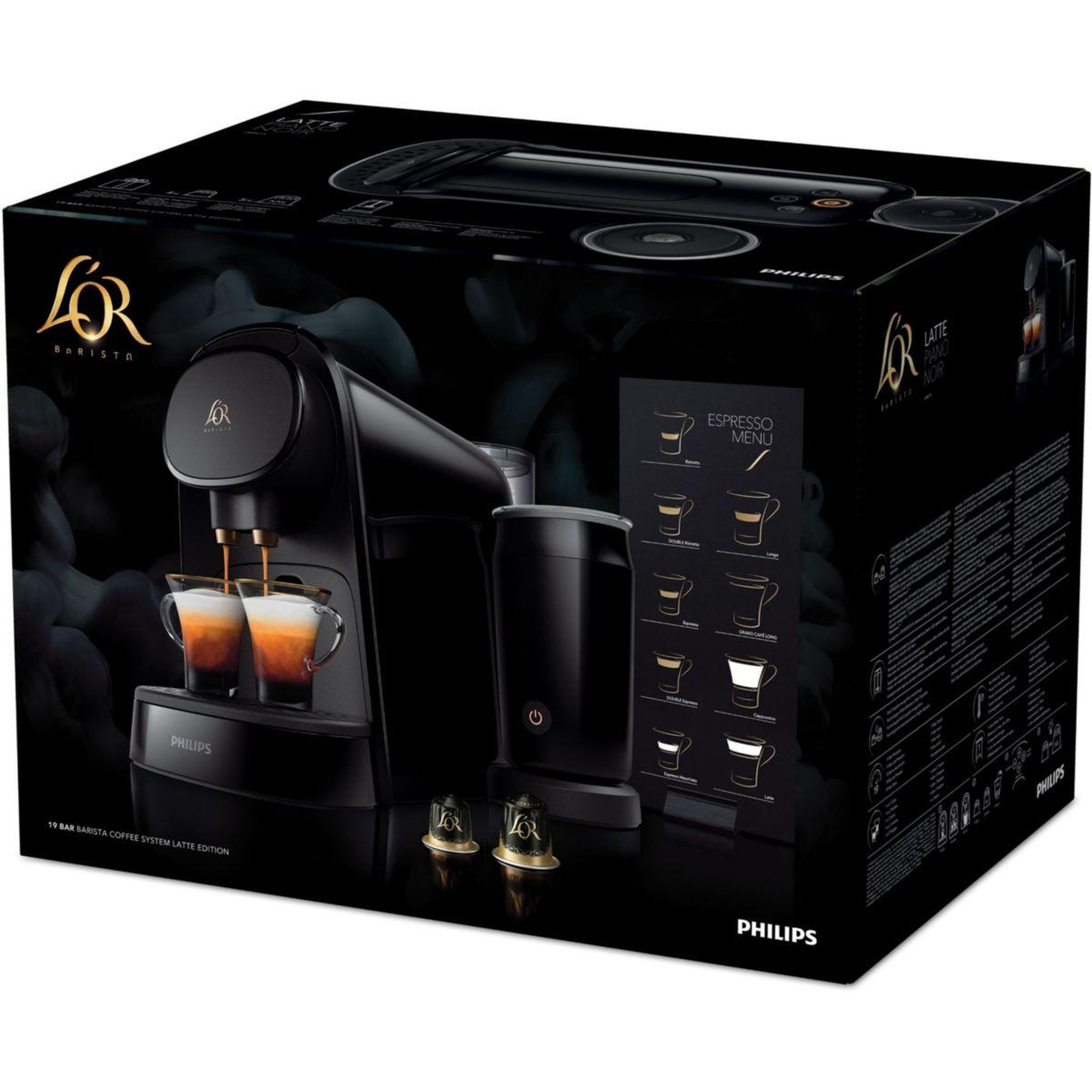 Voir la diapositive 5 : Philips Cafetière à dosette LM8014/60 l or barista original latte pi