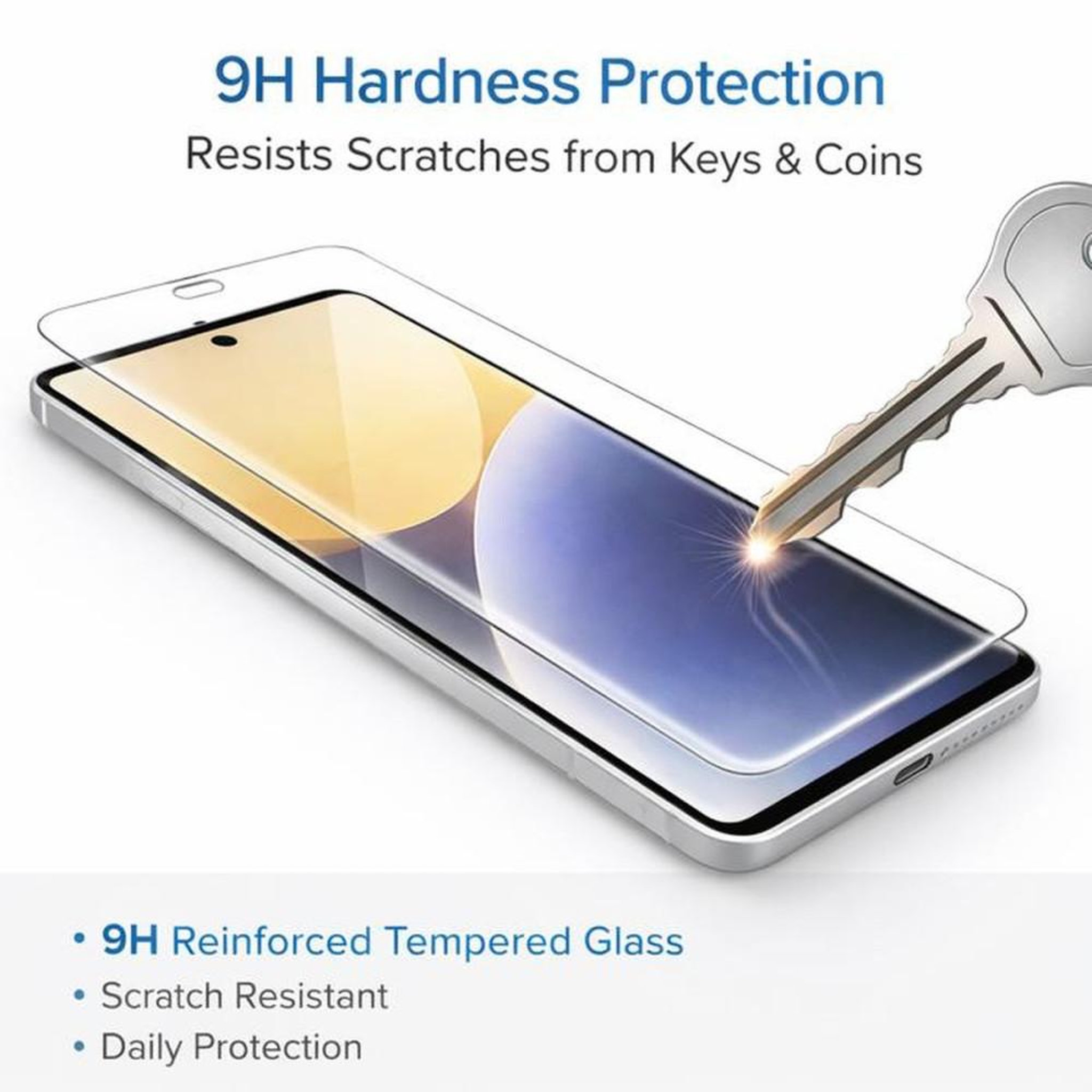 Voir la diapositive 2 : Film de protection en verre trempé pour écran Pixel 7, 9H HD clair, anti-rayures et anti-impacts, revêtement oléophobe, lot de 2