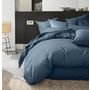 Voir la diapositive 2 : BATON ROUGE Housse de couette 100% percale de coton lavé 80fils/cm2