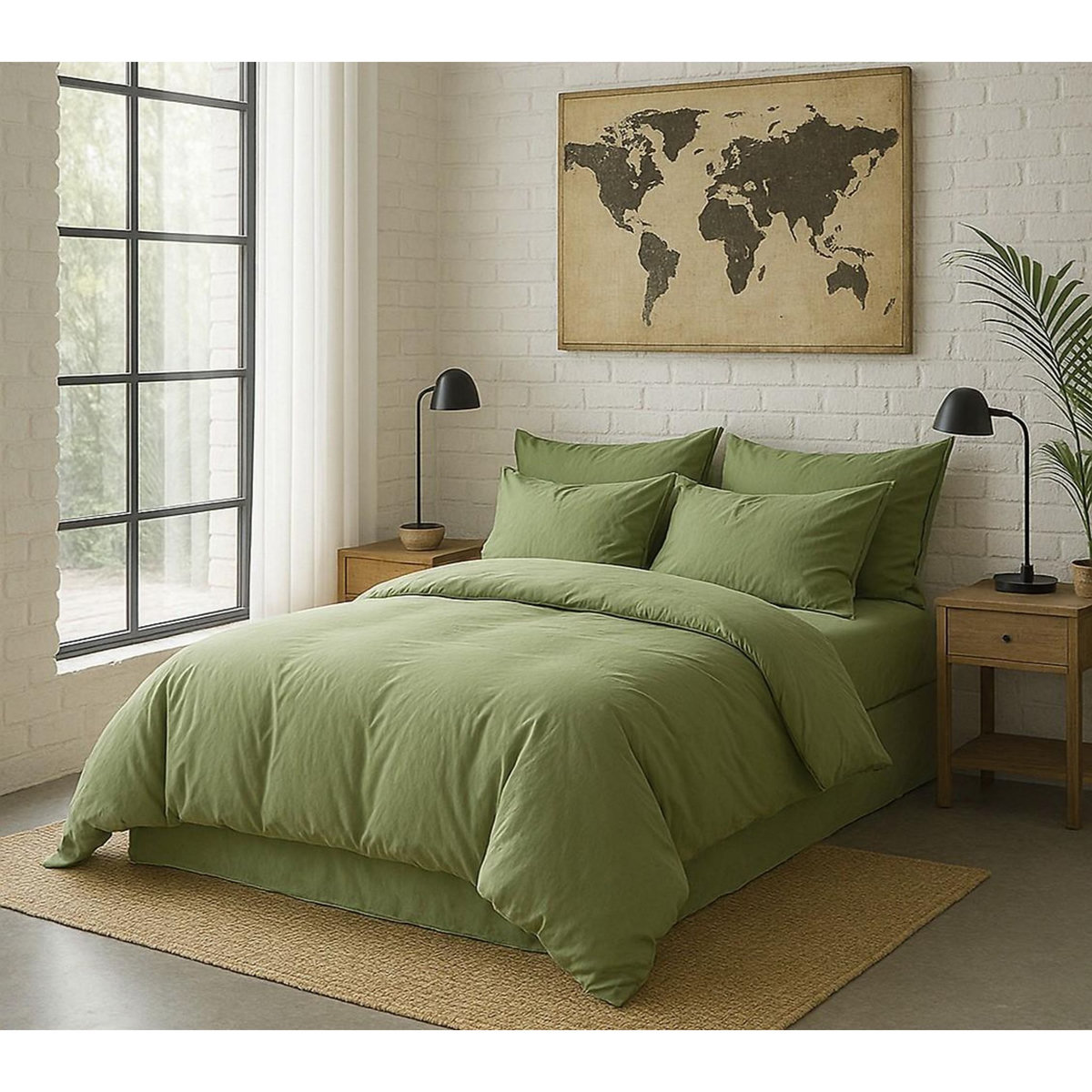 BATON ROUGE Drap housse en percale de coton