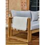 Voir la diapositive 6 : BOCARNEA Salon de jardin d'angle modulable - Bois d'acacia - 5 personnes - LEVATA - Gris
