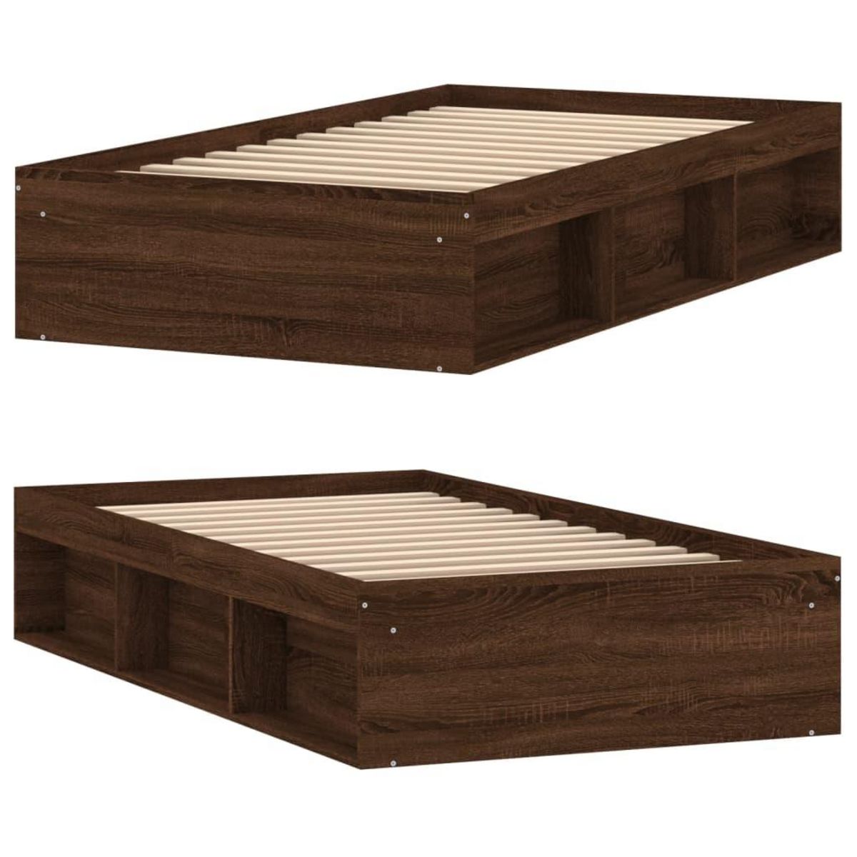 VIDAXL Cadre de lit sans matelas chene marron 90x200 cm