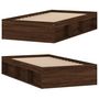 Voir la diapositive 4 : VIDAXL Cadre de lit sans matelas chene marron 90x200 cm