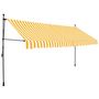 Voir la diapositive 2 : VIDAXL Auvent manuel retractable avec LED 350 cm Blanc et orange