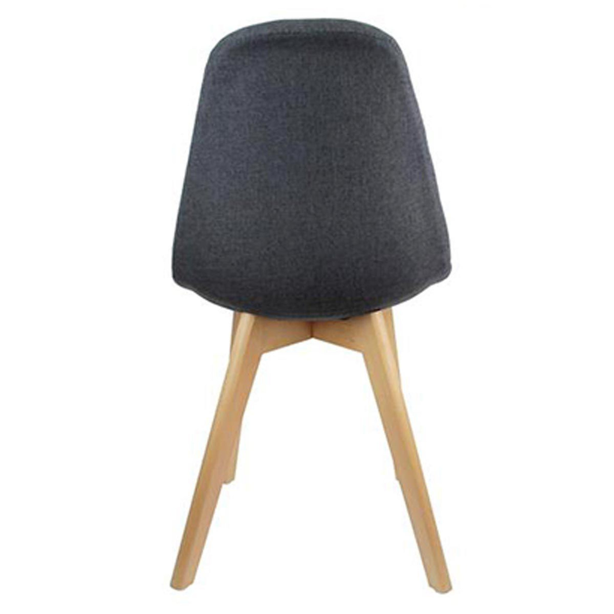 Voir la diapositive 5 : The Home Deco Factory Lot de 2 chaises scandinaves  pilta  87cm noir