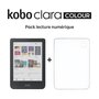 Voir la diapositive 1 : kobo Liseuse eBook Pack Clara Colour + Cover Transparente