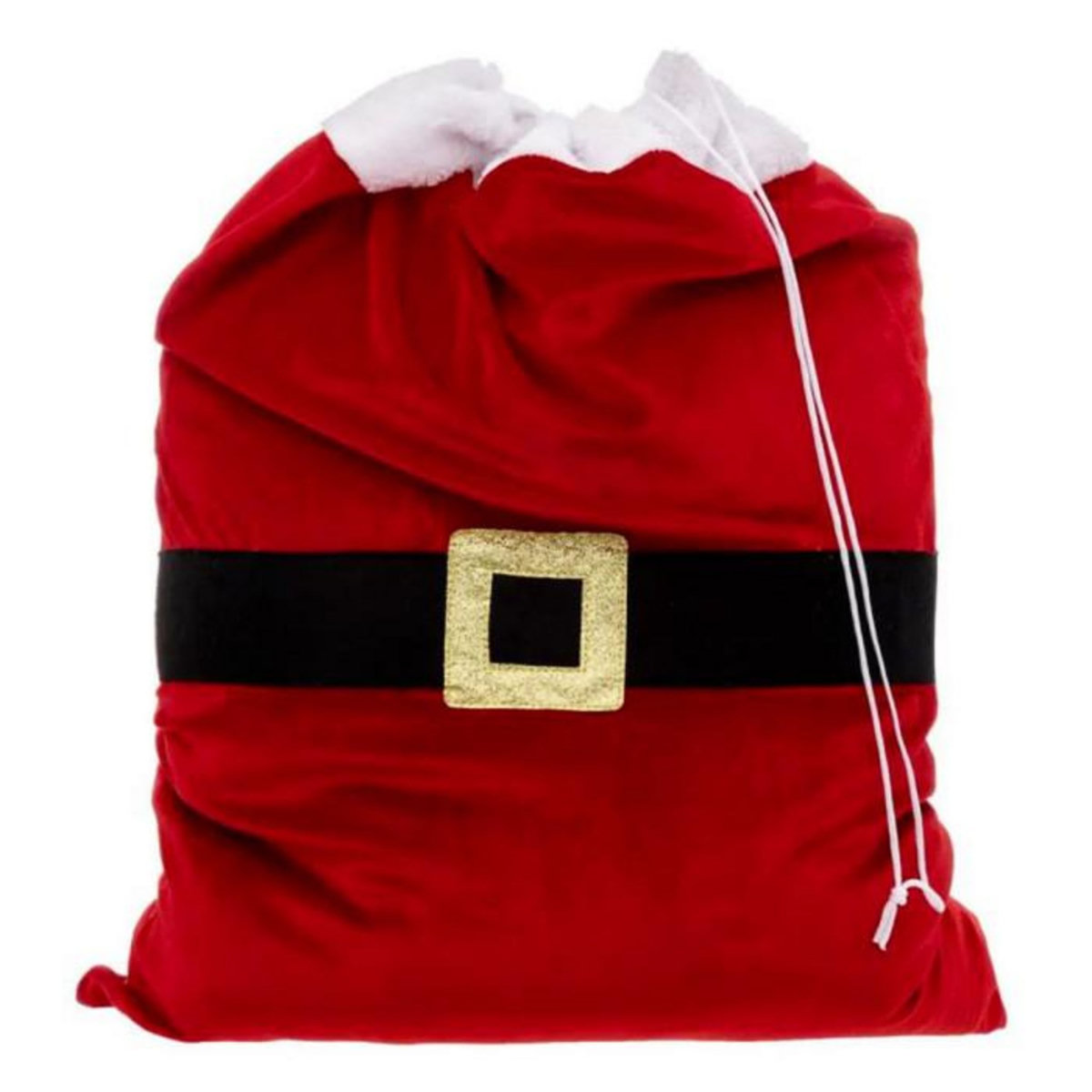 ATMOSPHERA Hotte de Noël  Veste Santa  70cm Rouge & Noir