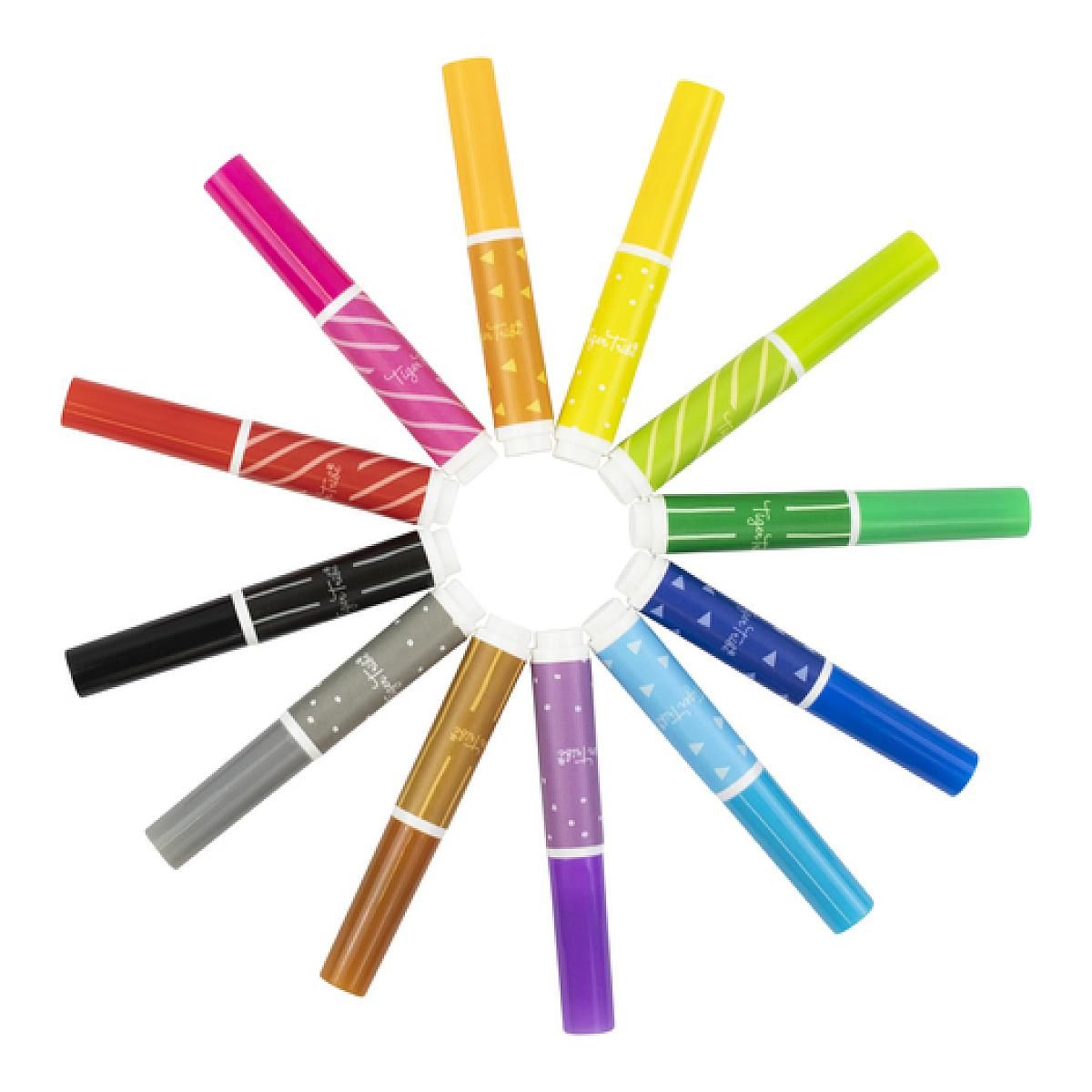 TIGER TRIBE Marqueurs juniors set de 12