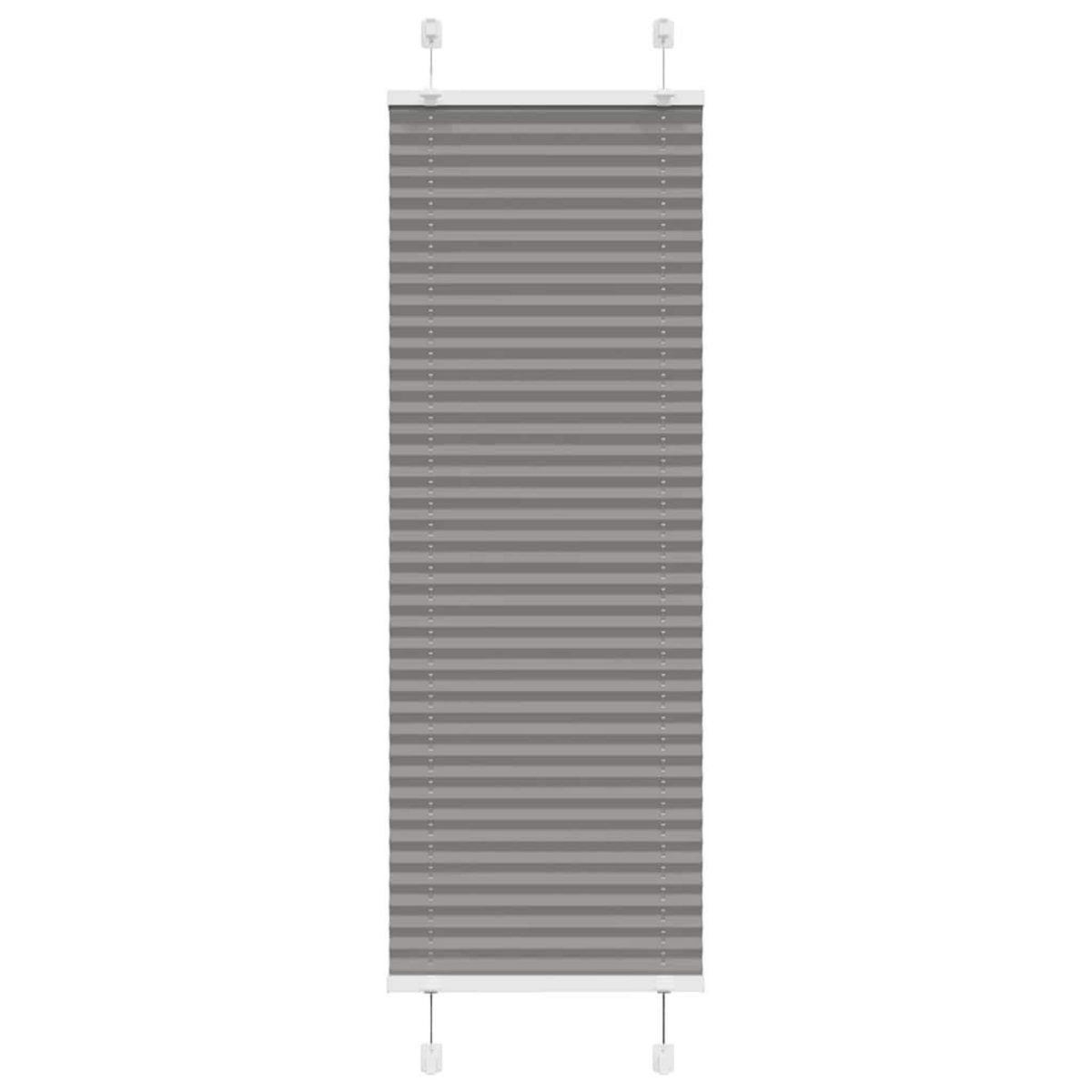 VIDAXL Store plisse anthracite 45x100 cm largeur du tissu 44,4 cm