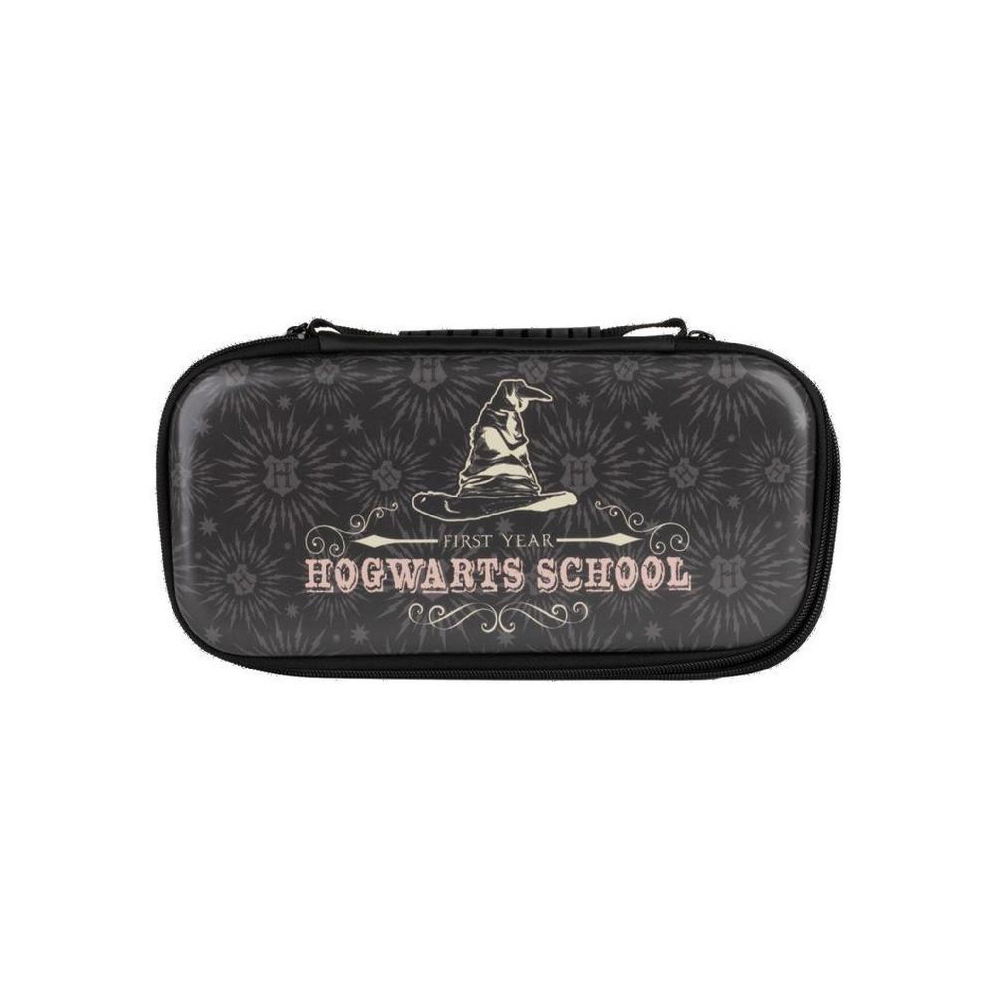 Housse de protection Nintendo Switch 2 Harry Potter première année Hogwarts School, noir, rangement jusqu'à 8 jeux et accessoires