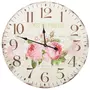 VIDAXL Horloge murale vintage Fleur 60 cm