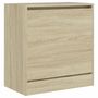 Voir la diapositive 4 : VIDAXL Armoire a chaussures chene sonoma 60x34x63,5 cm bois ingenierie