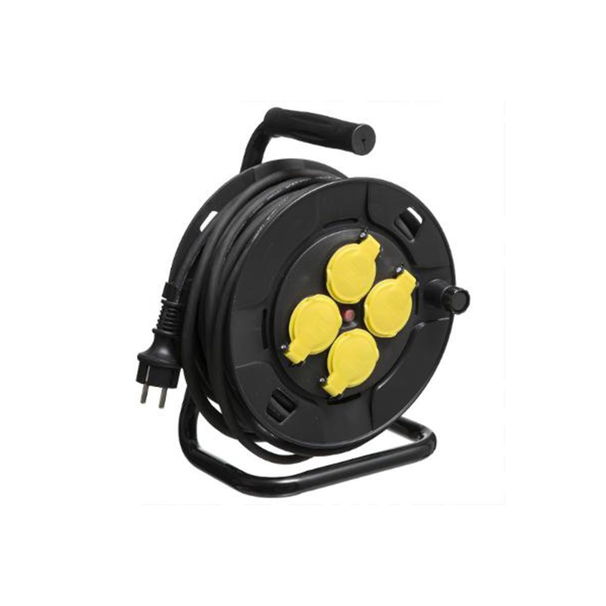 Voir la diapositive 1 : SMART SYSTEM Rallonge électrique extérieure  enrouleur  31cm noir