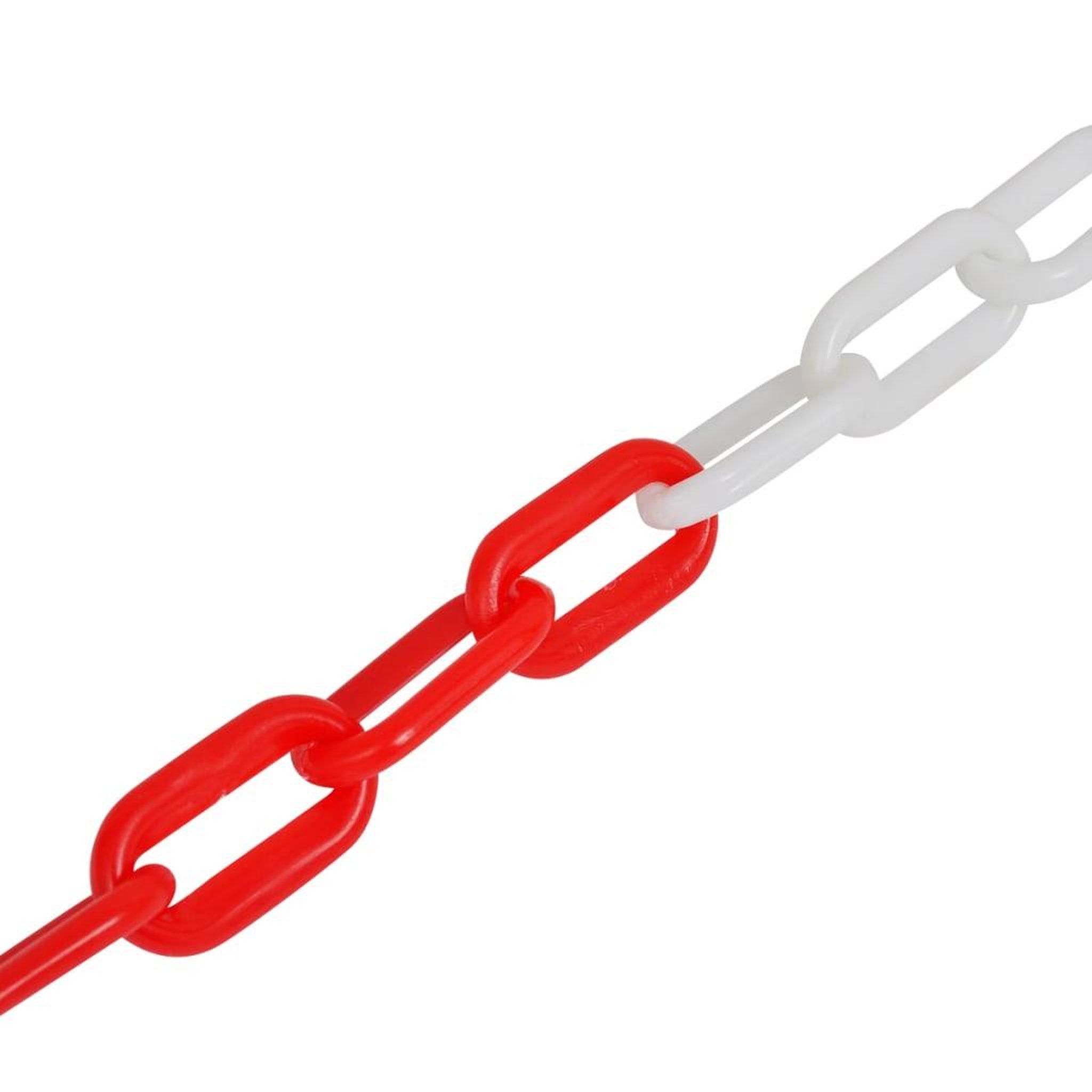 Voir la diapositive 3 : VIDAXL Chaînes d'avertissement 2 pcs Rouge et blanc Plastique 30 m
