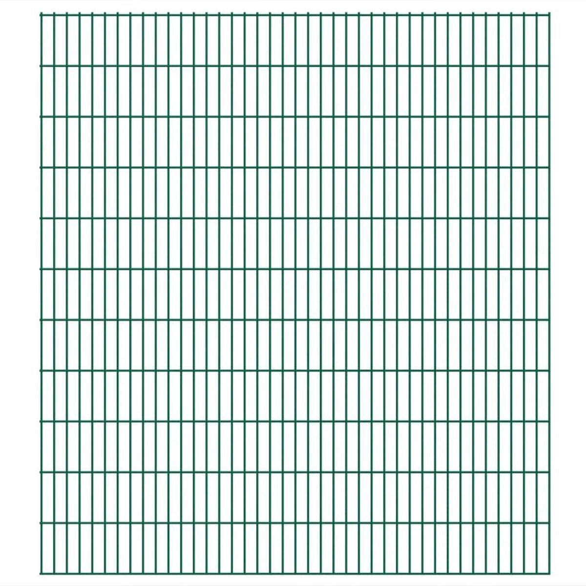 VIDAXL Panneaux de cloture de jardin 2D 2,008x2,23 m 4 m total Vert