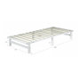 Voir la diapositive 3 : HomeStyle4U Lit palette bois 90x200cm blanc