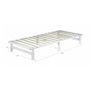 Voir la diapositive 3 : HomeStyle4U Lit palette bois 90x200cm blanc