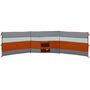 Voir la diapositive 6 : VIDAXL Brise vent de camping gris et orange 508x130 cm imperméable