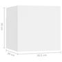 Voir la diapositive 6 : VIDAXL Tables de chevet 2 pcs Blanc 30,5x30x30 cm Bois d'ingenierie