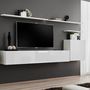 Voir la diapositive 3 : Paris Prix Meuble TV Mural Design  Switch I  330cm Blanc