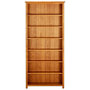 Voir la diapositive 2 : VIDAXL Bibliotheque a 7 niveaux 90x22,5x200 cm Bois de chene massif
