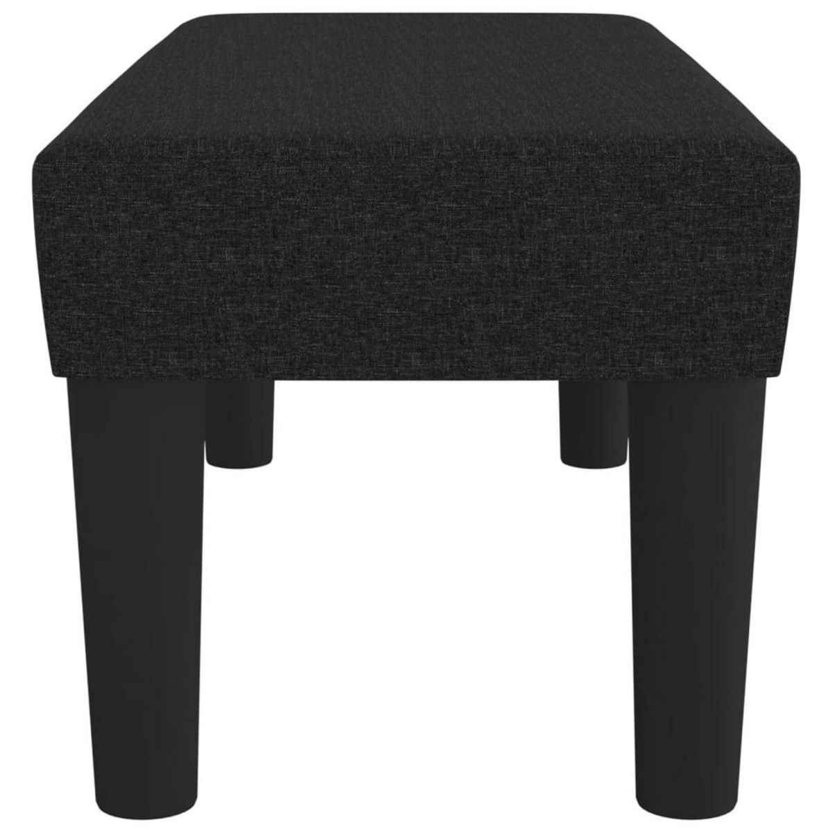 VIDAXL Banc Noir 70x30x30 cm Tissu