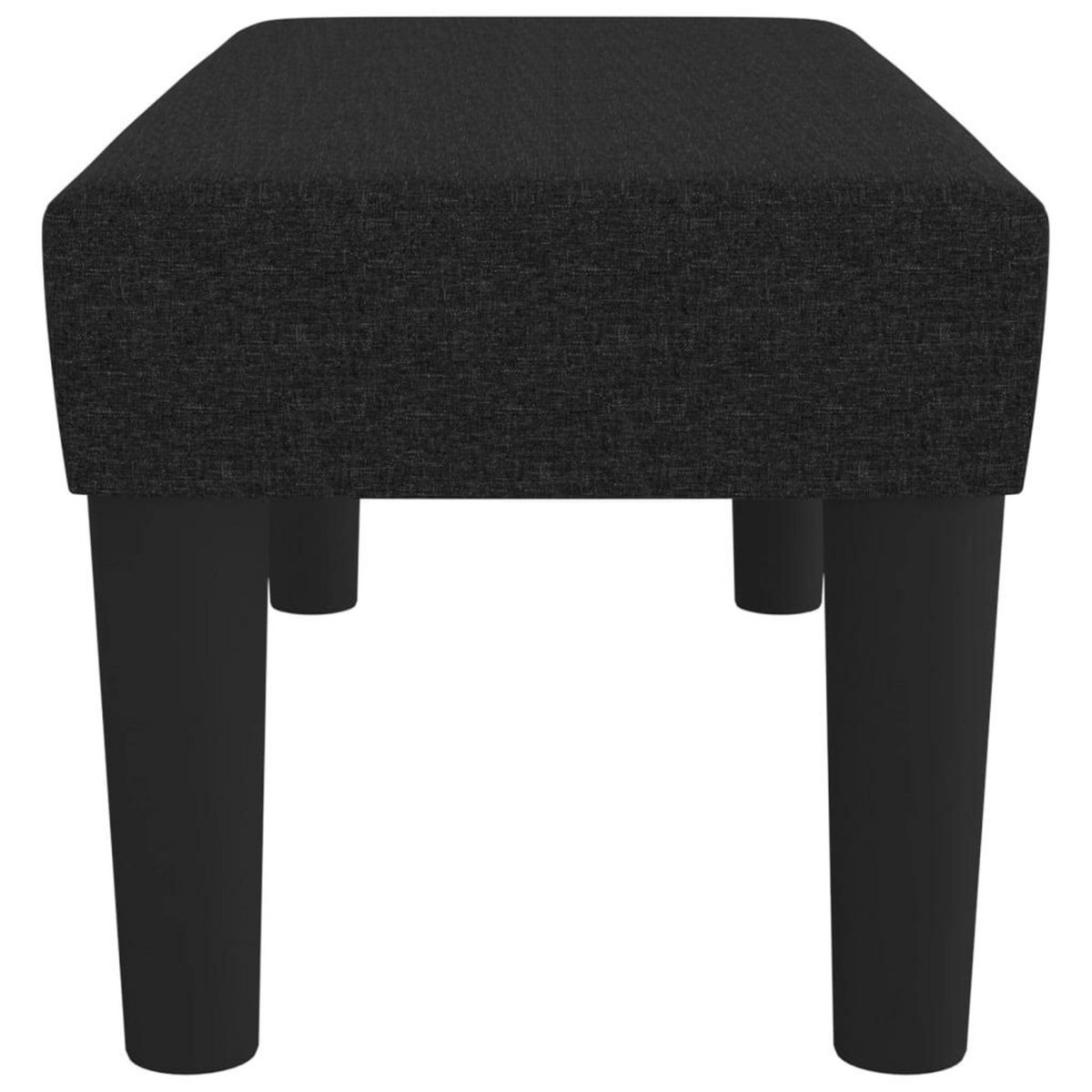 VIDAXL Banc Noir 70x30x30 cm Tissu