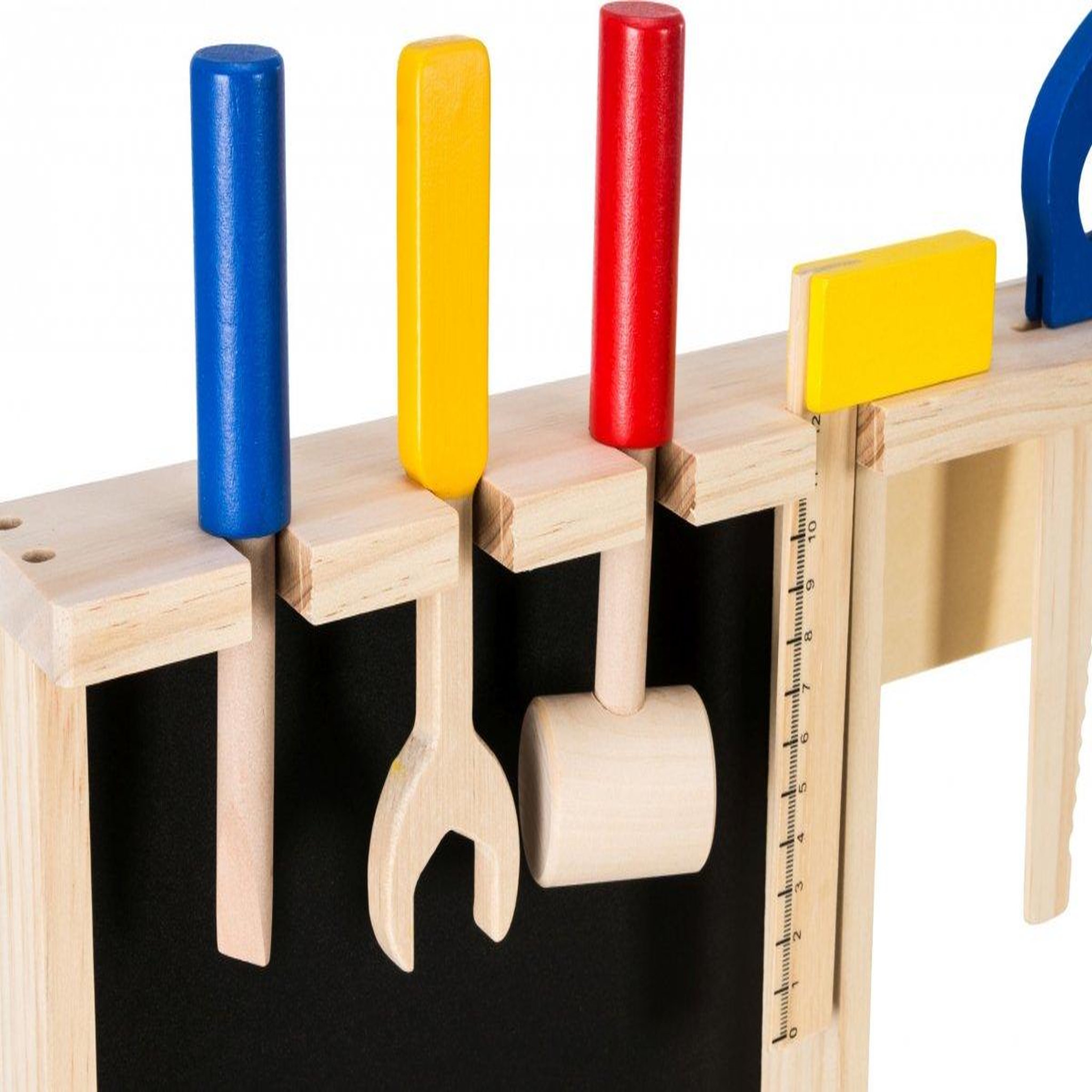 Voir la diapositive 6 : MAMABRUM Etabli Enfant Atelier de Bricolage Bois avec Ceinture Papier Tableau, Kit 75 Pièces Table de travail
