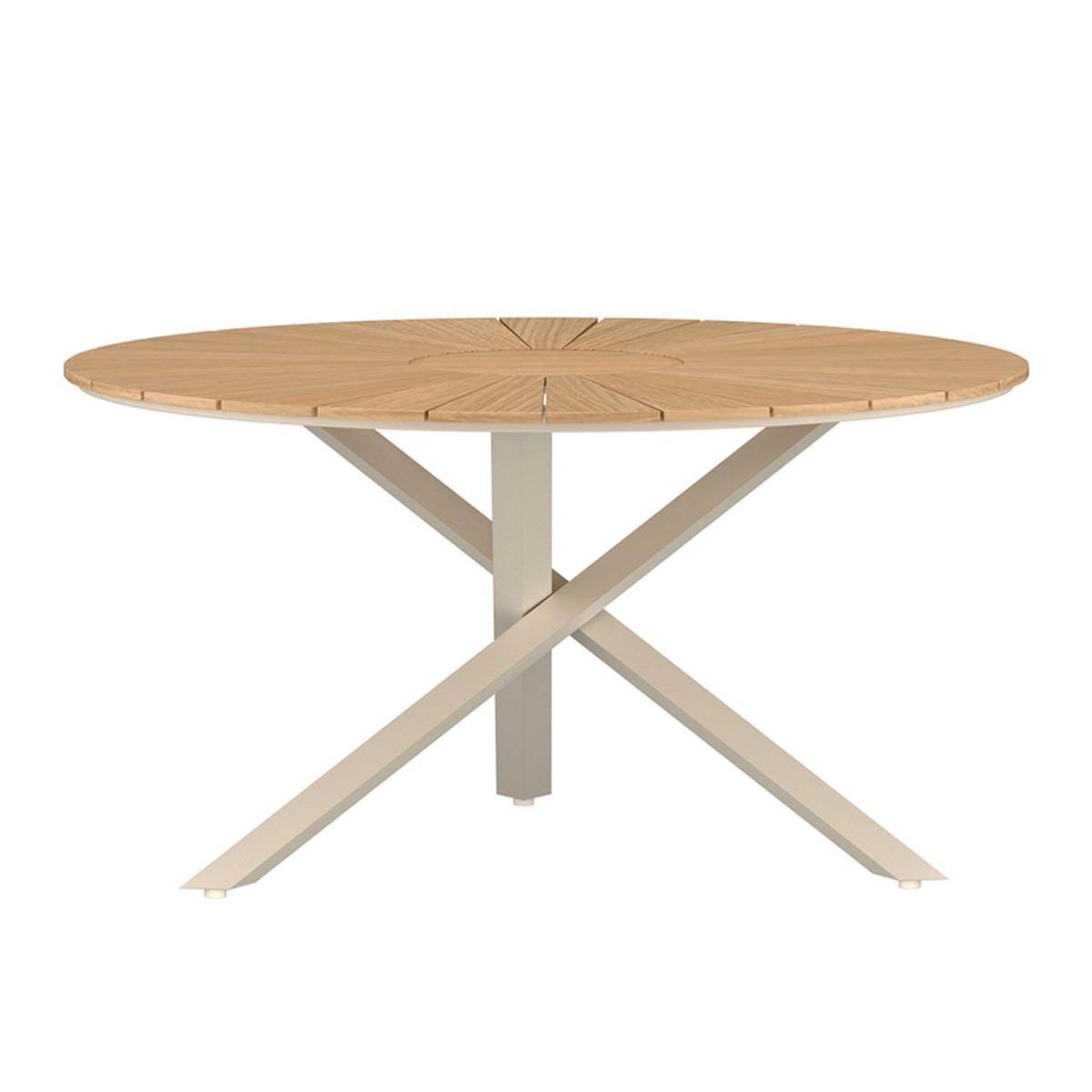 Paris Prix Table de Jardin Ronde  Mexico  140cm Naturel & Beige