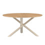 Voir la diapositive 1 : Paris Prix Table de Jardin Ronde  Mexico  140cm Naturel & Beige
