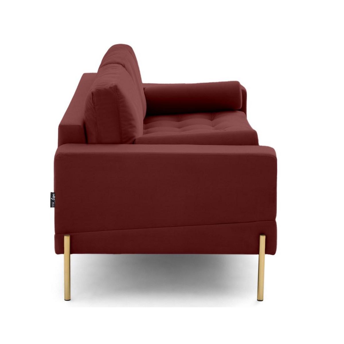 LISA DESIGN Isaure - canapé droit 3 places en velours