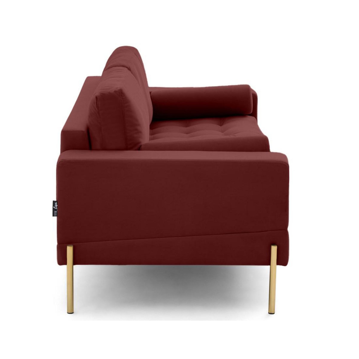 LISA DESIGN Isaure - canapé droit 3 places en velours