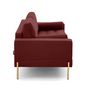 Voir la diapositive 5 : LISA DESIGN Isaure - canapé droit 3 places en velours