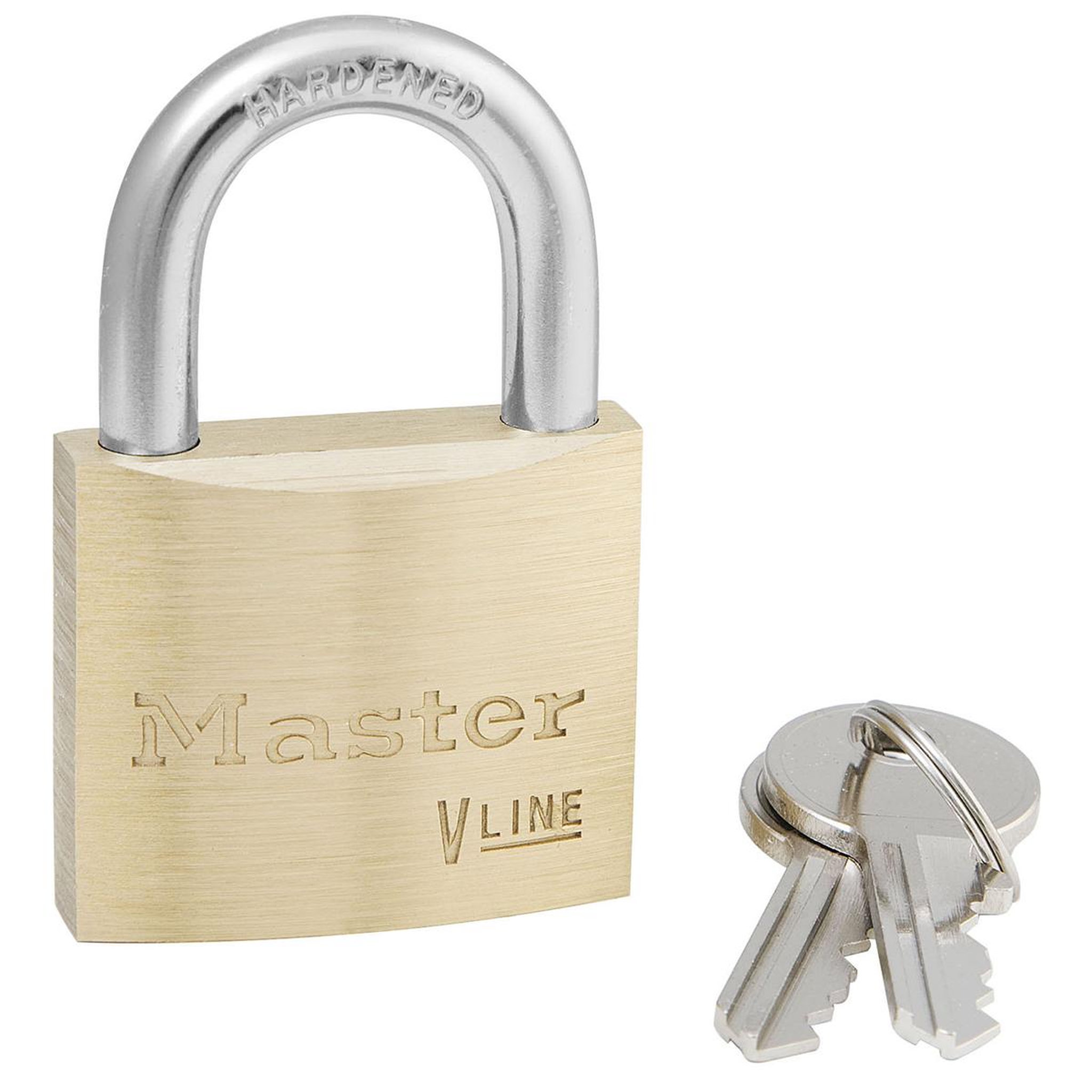 Master lock 4140eur cadenas à clé en laiton, doré, 6 x 4 x 1,3 cm
