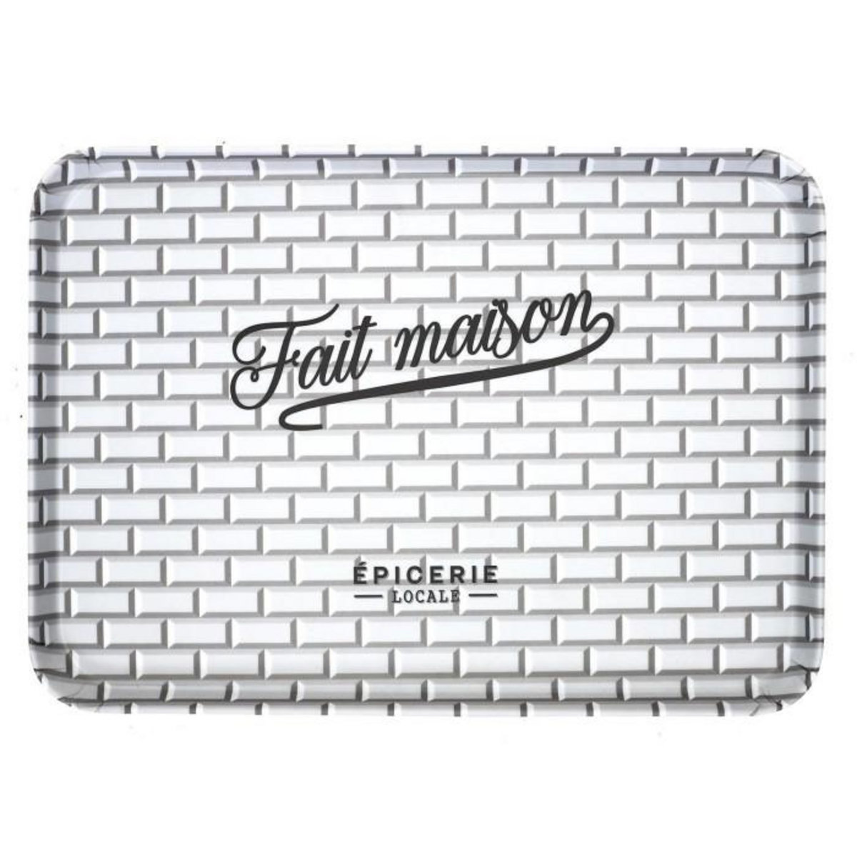 Paris Prix Plateau de Service  Brooklyn  42cm Noir & Blanc