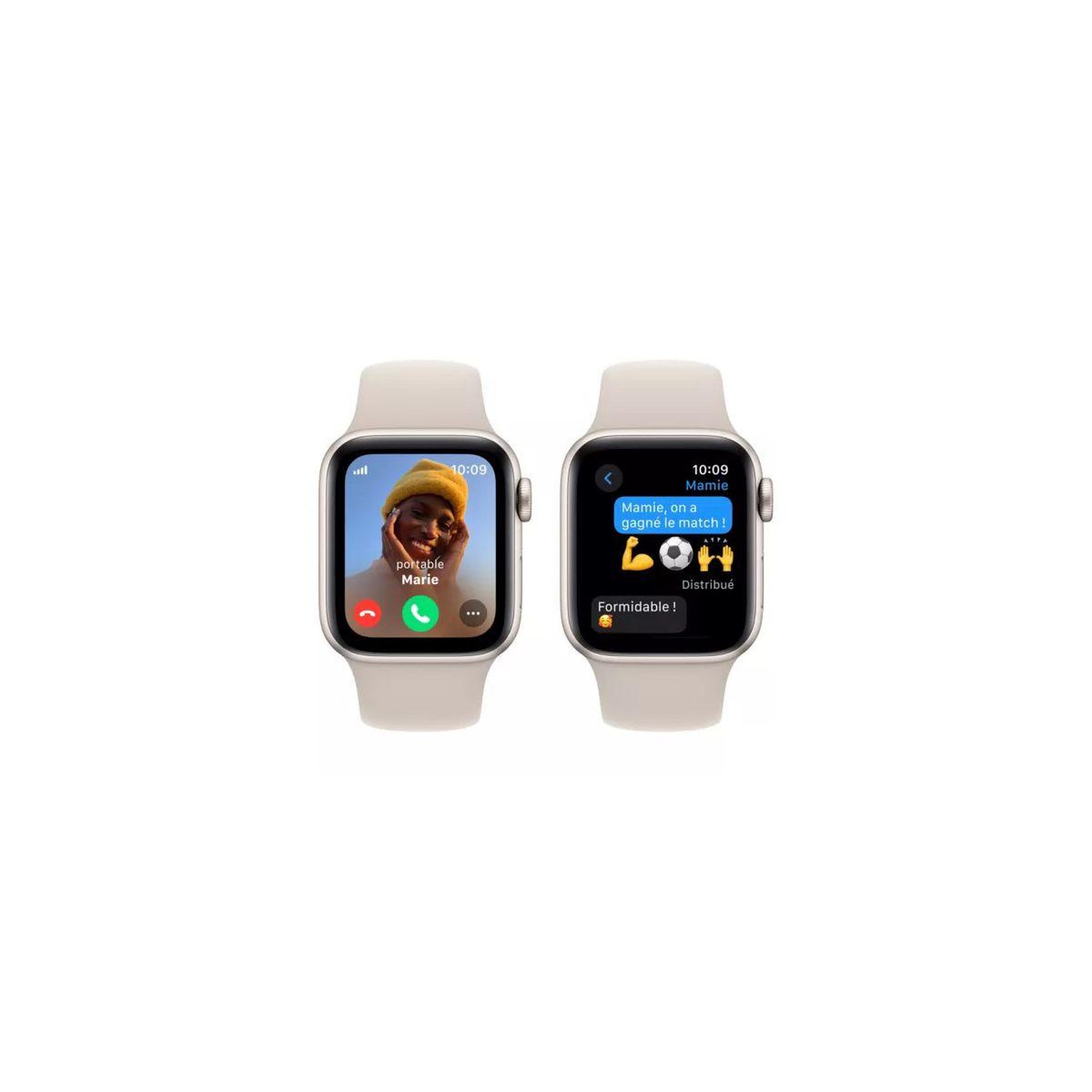 Voir la diapositive 4 : APPLE Montre connectée SE 44mm Lumière Stellaire S/M Cellular