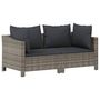 Voir la diapositive 5 : VIDAXL Salon de jardin 7 pcs avec coussins Gris Resine tressee