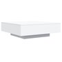 Voir la diapositive 3 : VIDAXL Table basse avec lumieres LED blanc 100x100x31 cm
