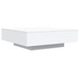 Voir la diapositive 3 : VIDAXL Table basse avec lumieres LED blanc 100x100x31 cm