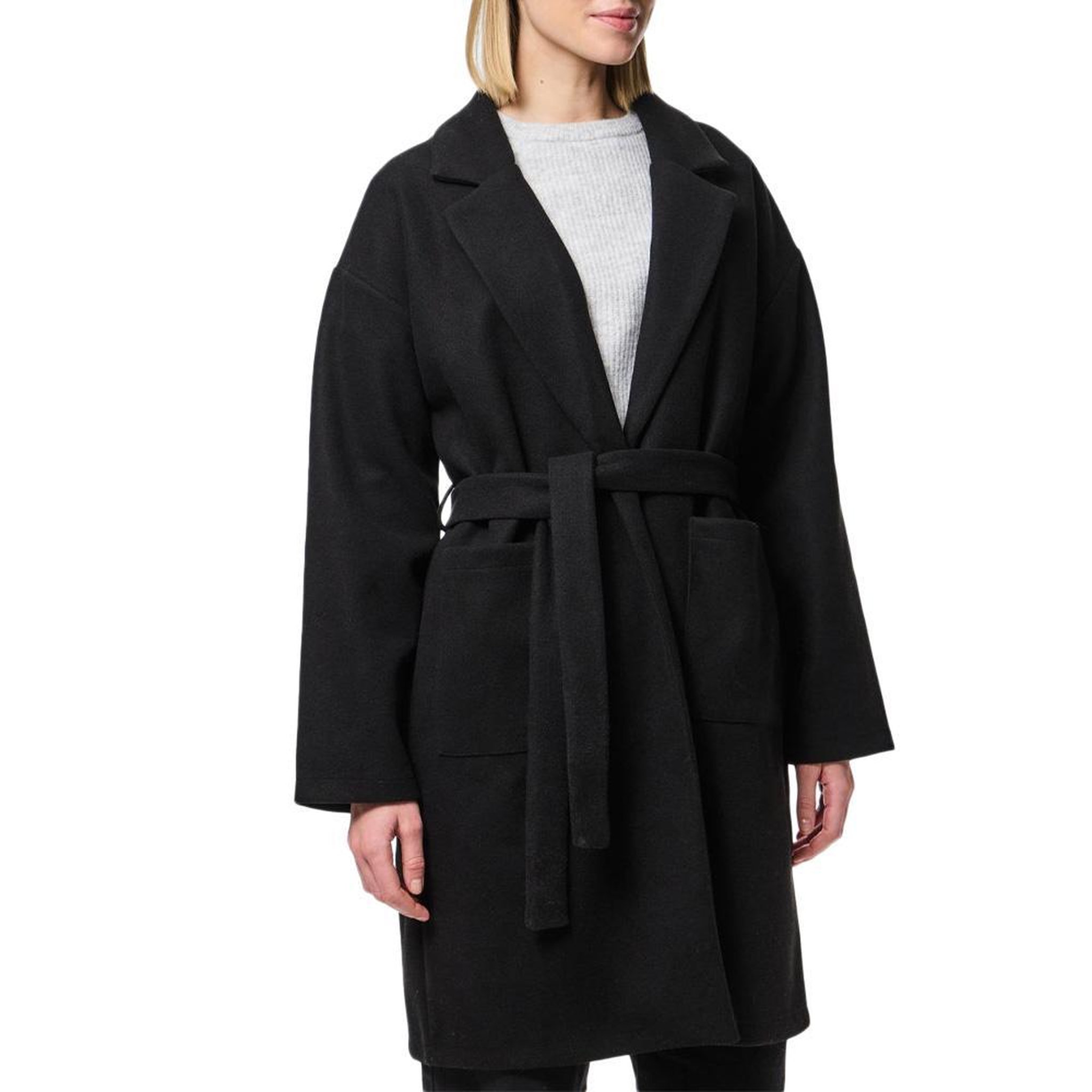 Voir la diapositive 1 : Pieces Manteau Noir Femme Pieces Jolene