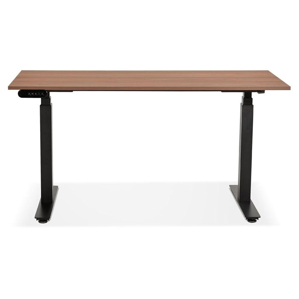 Paris Prix Bureau Design Réglable  Électrique  140cm Noyer & Noir