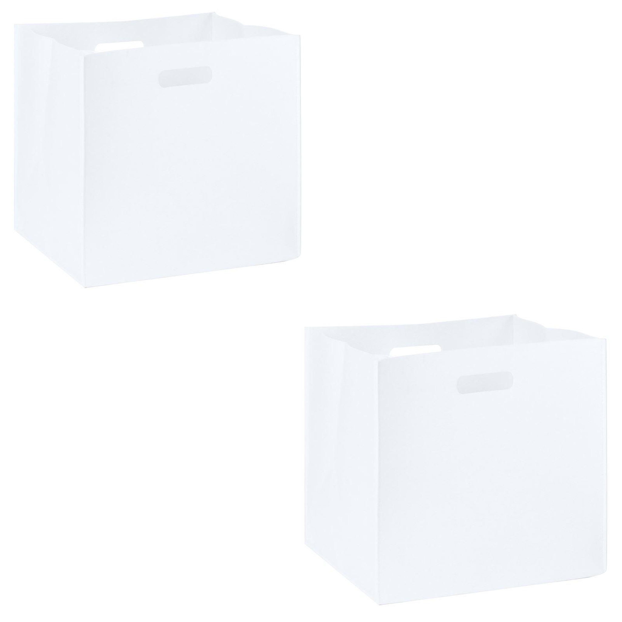 Voir la diapositive 1 : IDIMEX Lot de 2 boîtes de rangement felt, en feutrine