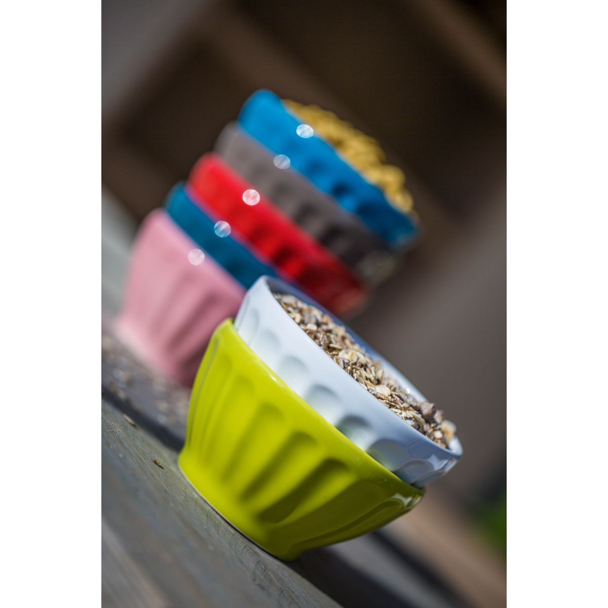 Lot de 6 bols turquoise