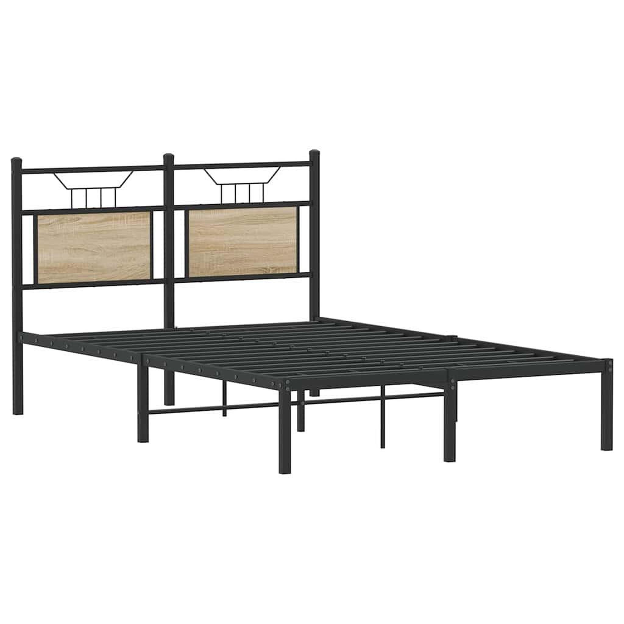 Voir la diapositive 5 : VIDAXL Cadre de lit sans matelas chene sonoma 120x190 cm