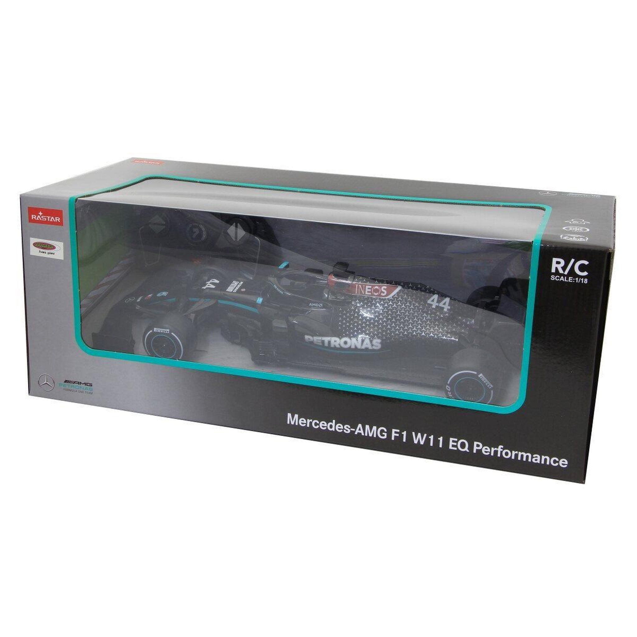 Voir la diapositive 3 : Jamara Voiture télécommandée mercedes-amg f1 w11 eq performance 1:18 noir 2,4ghz