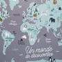 ATMOSPHERA Tableau carte du monde enfant
