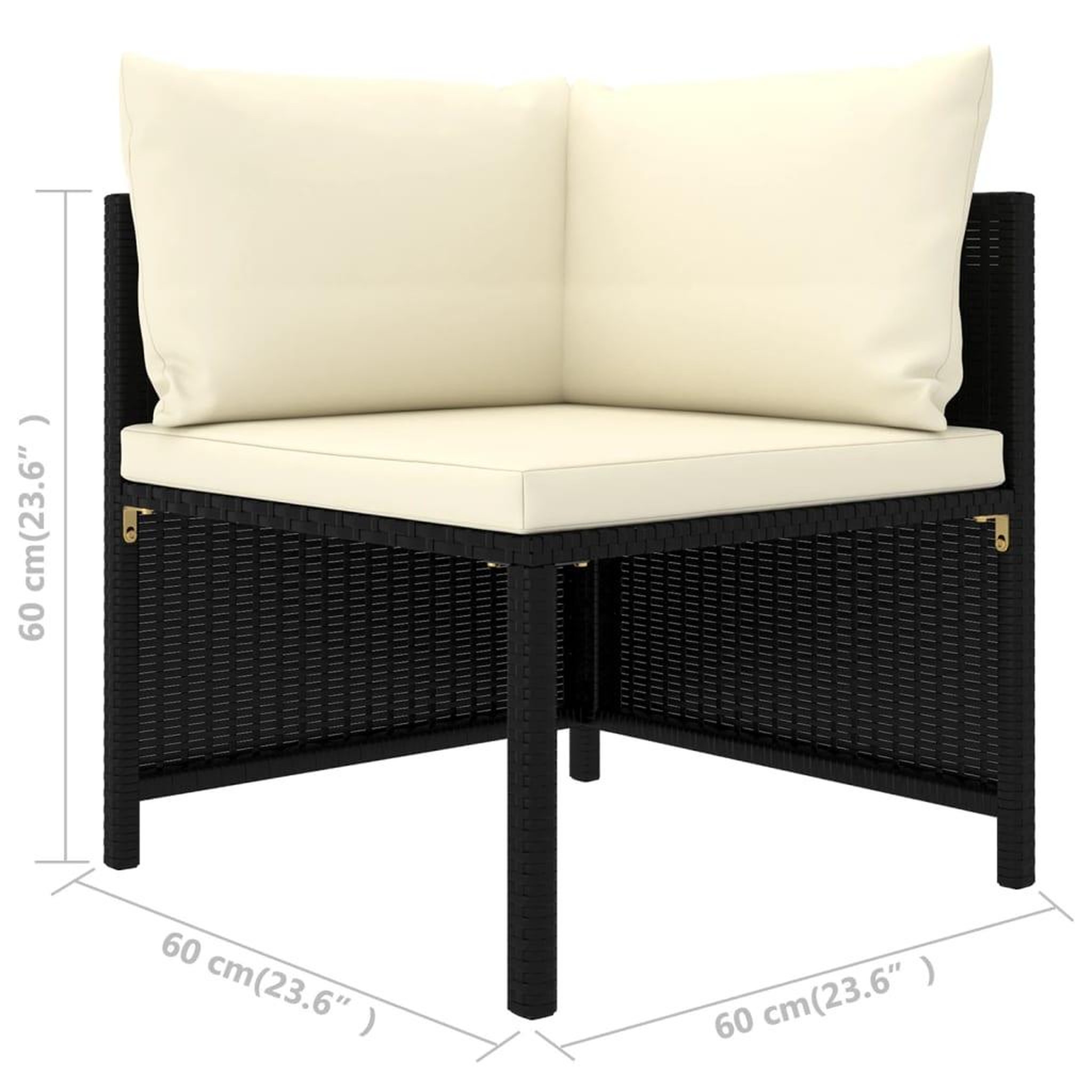 Voir la diapositive 6 : VIDAXL Salon de jardin 9 pcs avec coussins resine tressee noir