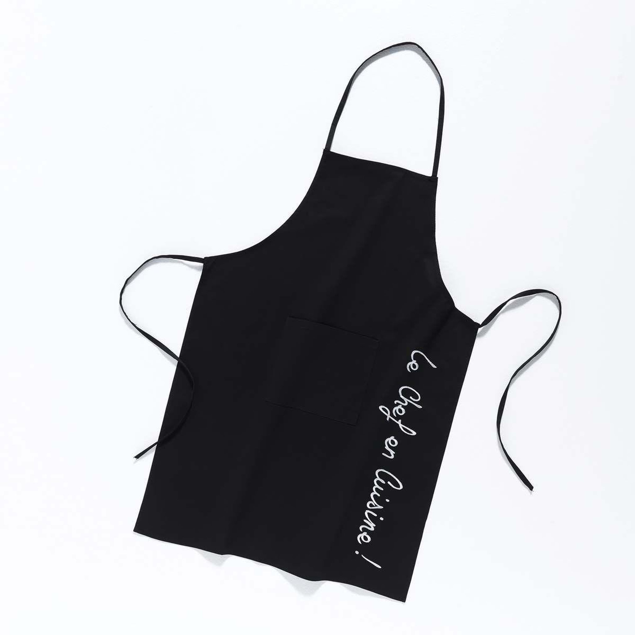 Voir la diapositive 2 : Douceur d'Intérieur Tablier de cuisine  cuistot  84cm noir